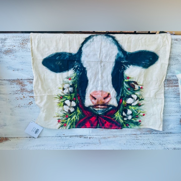 *Christmas Calf Kitchen Dish Towel - Picture 11 of 12